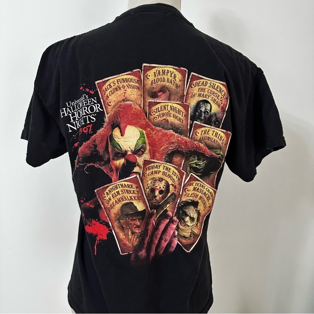 Vintage 2007 Universal Halloween Horror Nights Choose Thy Fear T-Shirt Size S - Picture 11 of 11